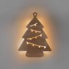 Solight LED nástenná dekorácia vianočný stromček, 24x LED, 2x AA