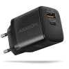 AXAGON ACU-PQ30 Napájacia nabíjačka 30 W, 2x port (USB-A + USB-C), PD3.0/PPS/QC4+/AFC/Apple, čierna