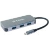 Rozbočovač D-Link 6 v 1 USB-C s rozhraním HDMI/Gigbait Ethernet/poskytovaním napájania (DUB-2335)