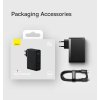 Baseus GaN5 Pro rýchlonabíjací adaptér 2x USB-C + USB-A 140W čierny