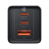Baseus GaN5 Pro rýchlonabíjací adaptér 2x USB-C + USB-A 65W čierny