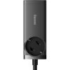 Baseus GaN3 Pro rýchlonabíjací stolný adaptér 2x USB-C + 2x USB-A + AC 100W 1,5 m kábel čierny