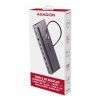 axagon hmc 4kx3 usb 5gbps hub 3x usb a 2x hdmi dp image1 big ies71124574