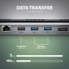 axagon hmc 4kx3 usb 5gbps hub 3x usb a 2x hdmi dp image1 big ies71124568