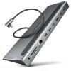 axagon hmc 4kx3 usb 5gbps hub 3x usb a 2x hdmi dp ien485448