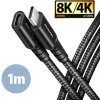 AXAGON BUCM32-CF10AB predlžovací kábel USB-C (M) <-> USB-C (F), 1m, USB 20Gbps, PD 240W, ALU, opletenie
