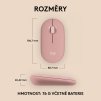 Logitech Wireless Pebble mouse 2, M350s, ružová