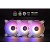 1stCOOL KIT AURA EVO CRYSTAL ARGB 3x CRYSTAL White fan + ARGB Nano controller