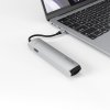 Rozbočovač Epico 6v1 Slim 8K s konektorom USB-C - strieborný