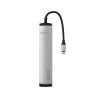 Rozbočovač Epico 6v1 Slim 8K s konektorom USB-C - strieborný