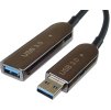 PremiumCord USB3.0 + 2.0 predlžovací optický AOC kábel A/Male - A/Female 15 m