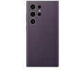 Zadný kryt Samsung z vegánskej kože pre Samsung Galaxy S24 Ultra fialový