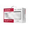 AXAGON ACU-DPQ65W, sieťová nabíjačka GaN 65 W, 3x port (USB-A + dvojitý USB-C), PD3.0/QC4+/PPS/Apple