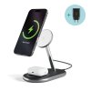 Bezdrôtová nabíjačka Epico Qi2 2v1 MagSafe - čierna