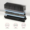 AXAGON CLR-M2XT, hliníkový pasívny chladič pre jednostranné a obojstranné SSD M.2, výška 24 mm