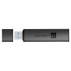 CONNECT IT COMPACT 4v1 USB-A hub + čítačka kariet, (2xUSB-A 3.0, 1xSD, 1xMicroSD), externý, ANTRACITE