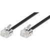 kabel telefonni rovny 6p4c plug 6p4c plug 3m cerny ien519901