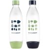Fľaša SodaStream FUSE 2x 1 l, zelená/čierna