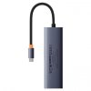 Dokovacia stanica Baseus Ultra Joy USB 6v1 (USB-C/1xHDMI4K30Hz/3xUSB 3.0/1xPD/RJ45) sivá