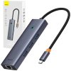 Dokovacia stanica Baseus Ultra Joy USB 6v1 (USB-C/1xHDMI4K30Hz/3xUSB 3.0/1xPD/RJ45) sivá