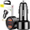 Autonabíjačka Baseus Magic 2x USB 45W 6A s displejom čierna