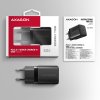 AXAGON ACU-PD30, napájacia nabíjačka 30 W, 1x port USB-C, PD3.0/PPS/QC4+/SFC/AFC/Apple, čierna