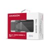 AXAGON ACU-PD30, napájacia nabíjačka 30 W, 1x port USB-C, PD3.0/PPS/QC4+/SFC/AFC/Apple, čierna