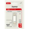 Hama Flash Pen Laeta, USB-C/USB-A 3.1, 128 GB, 40 MB/s, strieborná