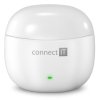 CONNECT IT True Wireless SonicBass slúchadlá do uší s mikrofónom, BIELEJŠIE