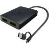 i tec usb a usb c dual 4k dp video adapter ien528555