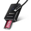 AXAGON ADM2-CM USB-C 10Gb/s - adaptér M.2 NVMe a SATA SSD, kábel USB-C 10 cm