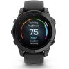 Garmin fenix® E – 47 mm, AMOLED, Slate Grey ocel, černý silikonový řemínek