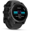 Garmin fenix® E – 47 mm, AMOLED, Slate Grey ocel, černý silikonový řemínek