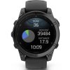Garmin fenix® E – 47 mm, AMOLED, Slate Grey ocel, černý silikonový řemínek