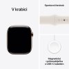 Apple Watch Series 10 GPS + Cellular 42mm zlaté titánové puzdro so športovým remienkom Starlight - S/M (MX063QC/A)