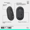 Myš Logitech POP, grafitová