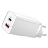Rýchlonabíjačka Baseus GaN2 Lite USB+USB-C 65W biela