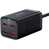 Rýchlonabíjačka Baseus GaN3 Pro, 2x USB-C, 2x USB 65W čierna