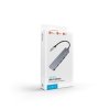 5-portový hliníkový USB-C FIXED HUB Mini pre notebooky a tablety, sivý