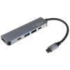 5 portovy hlinikovy usb c fixed hub mini pro notebooky a tablety sedy ien531886