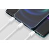 Baseus Superior 3v1 USB/microUSB, Lightning, USB-C 1,5 m 3,5 A biely dátový kábel