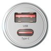 3mk nabíjačka do auta - Hyper nabíjačka do auta 45 W, 1x USB + 1x USB-C (PD)