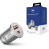 3mk nabíjačka do auta - Hyper nabíjačka do auta 45 W, 1x USB + 1x USB-C (PD)