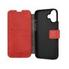 Kožené puzdro typu kniha FIXED ProFit pre Apple iPhone 16 Plus, červené