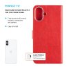 Puzdro typu kniha FIXED Opus pre Apple iPhone 16 Plus, červené