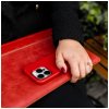 Zadný kožený kryt FIXED MagLeather s podporou MagSafe pre Apple iPhone 16 Plus, červený