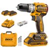 Ingco CIDLI20602E AKU skrutkovač s rázovým uťahovákom, 60 Nm, vrátane 2ks akumulátora a nabíjačky