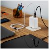 Sieťová nabíjačka FIXED GaN s výstupom 3xUSB-C a USB, podpora PD 3.0, 100 W, biela