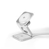 Bezdrôtový nabíjací stojan Epico UltraBase EF55 Qi2 3v1 Fold Alu Mag+ - biely