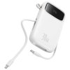 Power banka Baseus Qpow2 10000mAh 30W biela s káblom USB-C